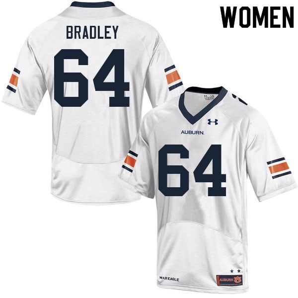 Women's Auburn Tigers #64 Cort Bradley White 2021 College Stitched Football Jersey